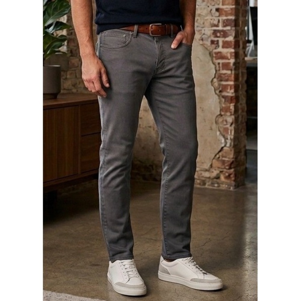 Edwin Jace 1947 Straight Leg 5 Pocket Men's 30 Stretch Dark‎ Gray Stretch NWT